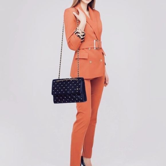 SOLD New Tory Burch Fleming Stud Large Shoulder Bag Navy - Picture 12 of 12